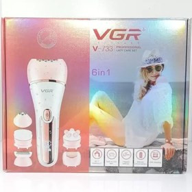 اپیلاتور ۶ کاره وی جی آر مدل V-733 ضد آب